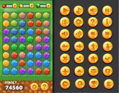 düğme kümesi vektör