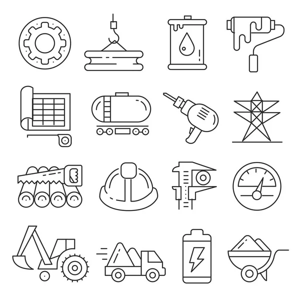 Conjunto de líneas de iconos vectores — Archivo Imágenes Vectoriales