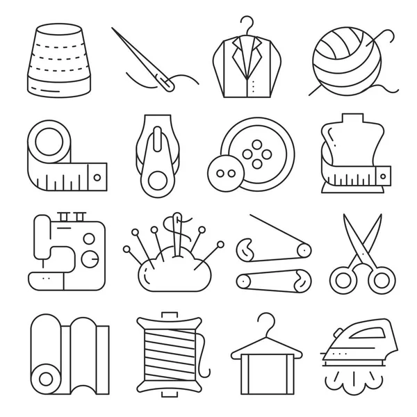 Vector icons lines set — Stock Vector