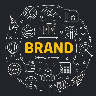 Vektör Lineer resimde beyaz arka plan