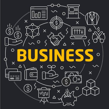 Vektör Lineer resimde beyaz arka plan