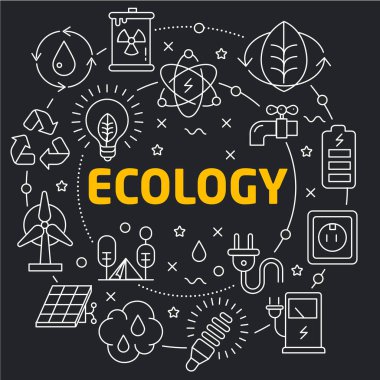 Vektör Lineer resimde beyaz arka plan