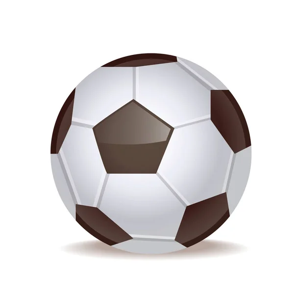 Vector brillante icono pelota de fútbol, deportes, fútbol — Archivo Imágenes Vectoriales