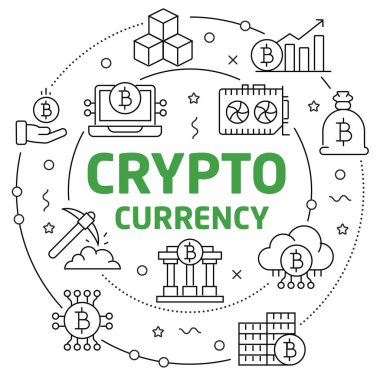 daire illüstrasyon bitcoin Kripto yenilikleri iş