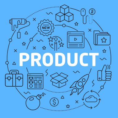 Prsentation ürün mavi çizgiler örnek