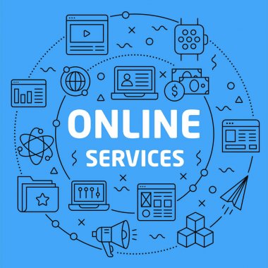 Doğrusal illüstrasyon online hizmetler