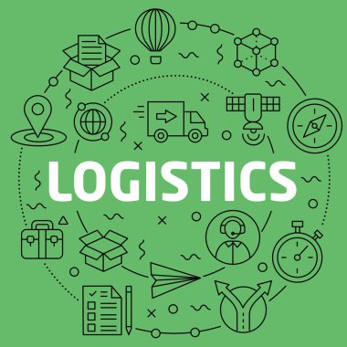 Doğrusal illüstrasyon lojistik