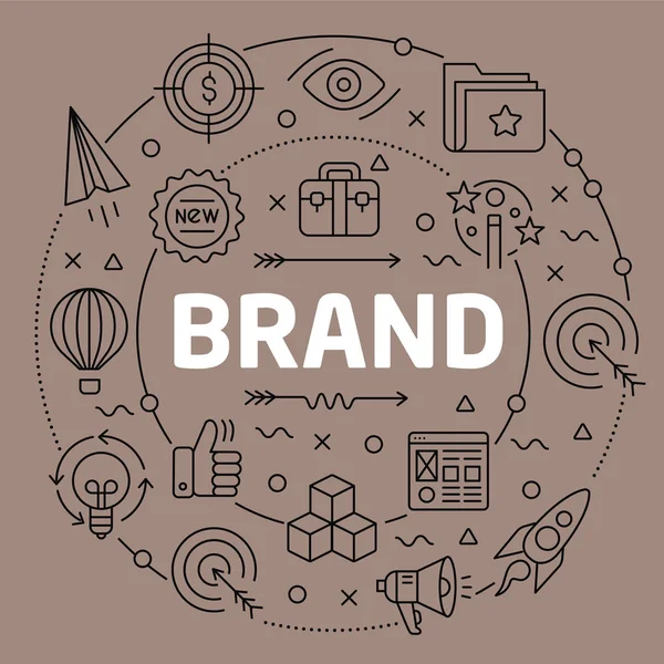 Doğrusal illüstrasyon marka