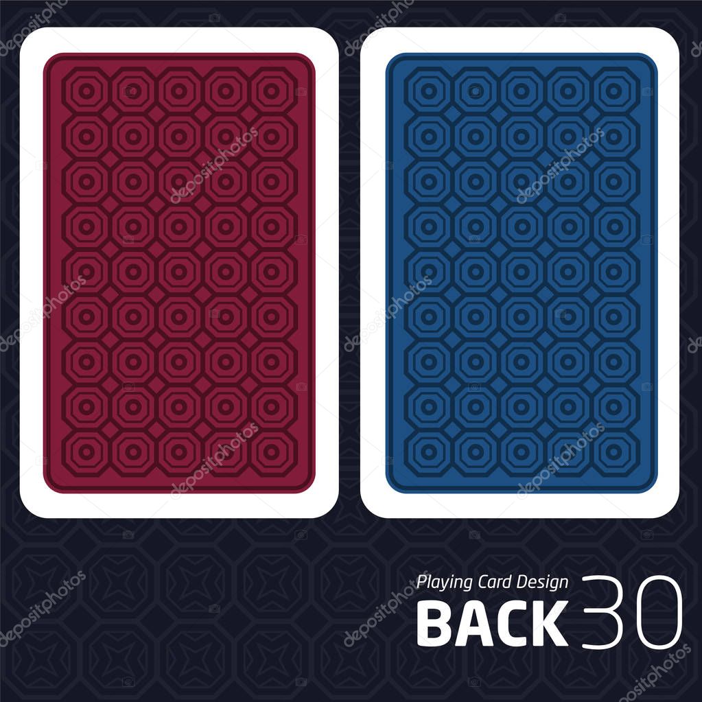 Card Back Abstract Pattern Background Underside