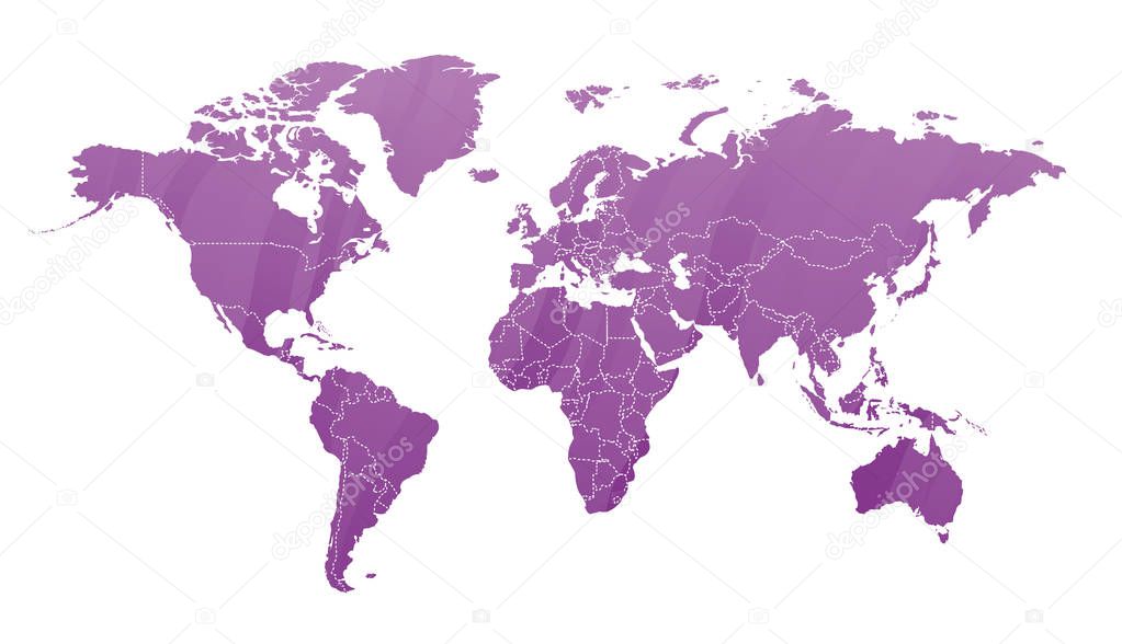 Land map silhouette