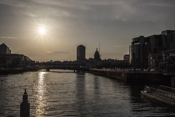 Дублин Сити Скайлайн — стоковое фото