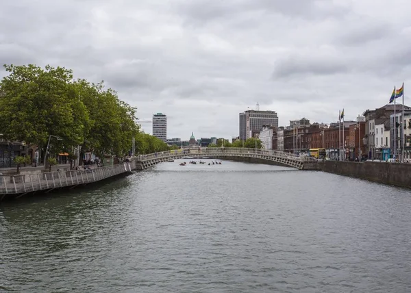 Dublin da ponte Ha 'penny — Fotografia de Stock