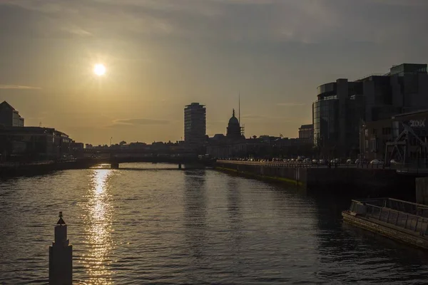 Dublin şehir manzarası — Stok fotoğraf