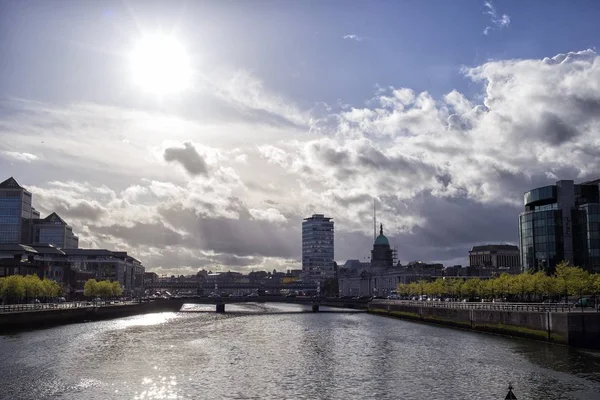 Дублінський міський горизонт — стокове фото