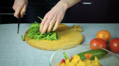 Şef dilimleri roka ahşap oyun tahtası