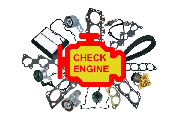 Check engine light symbol — Stock Photo, Image