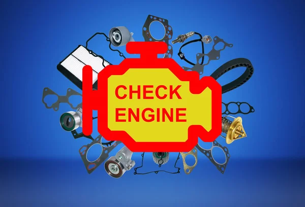 Check engine light symbol — Stock Photo, Image