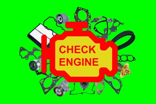 Check engine light symbol — Stock Photo, Image