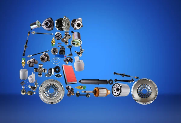 Yeni yedek parçaları monte görüntüleri kamyon