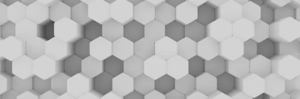 Fundo de parede de cubos caóticos. Panorama com papel de parede de alta resolução. Ilustração de renderização 3d — Fotografia de Stock