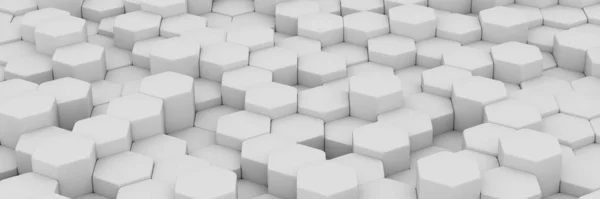 Fundo de parede de cubos caóticos. Panorama com papel de parede de alta resolução. Ilustração de renderização 3d — Fotografia de Stock