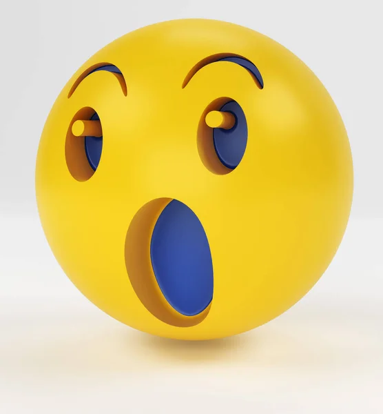 Emojis, diseño sonriente para teléfono móvil. renderizado 3d — Foto de Stock