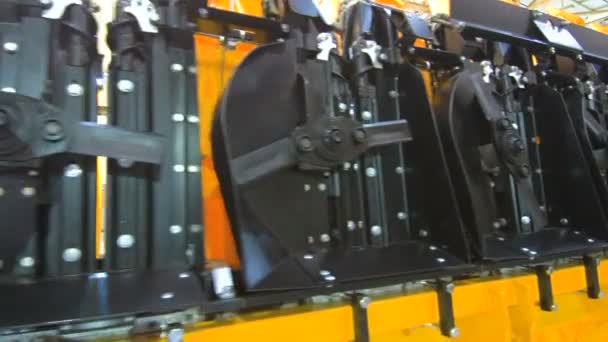 Cortacésped industrial. Cortacésped para tractor . — Vídeo de stock