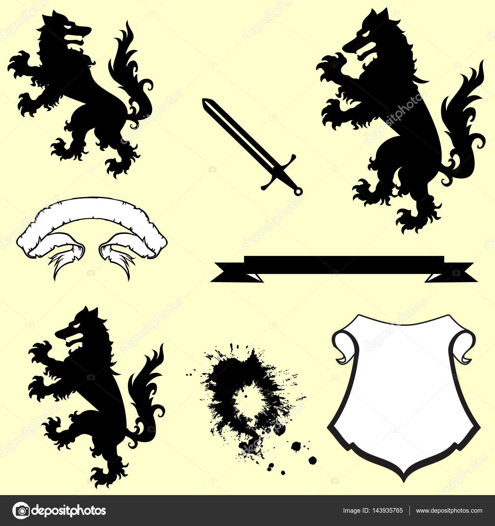 Heraldic Wolf Coat Of Arms Crest Tattoo Pack Vector Image By C Hayashix23 Vector Stock Heraldic Wolf Coat Of Arms Crest Tattoo Pack Vector Image By C Hayashix23 Vector Stock