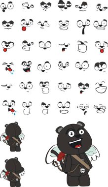 tatlı aşk tanrısı Panter ifadeler kümesi karikatür