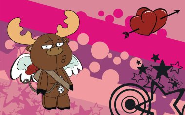 geyik aşk tanrısı çizgi film arka plan