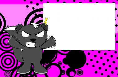 öfkeli kokarca duygu çizgi film arka plan