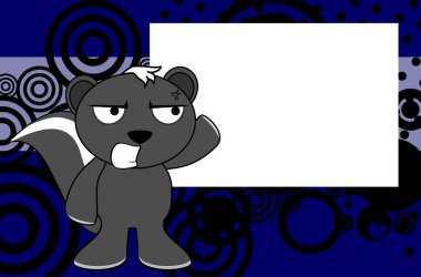 kızgın kokarca duygu çizgi film arka plan