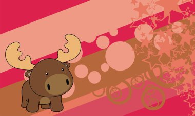 sevimli küçük Mus bebek çizgi film arka plan