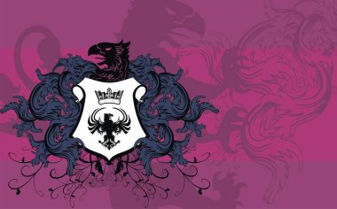 Hanedan kartal arması arka plan