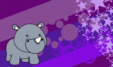 Tatlı küçük bebek gergedan arka plan