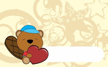 Şirin Bebek kunduz Sevgililer çizgi film sarılmak kalp arka plan