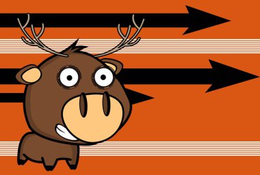 komik küçük koca kafa geyik ifadeler arka plan