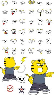 kızgın kaplan çocuk çizgi film ifadeler kümesi