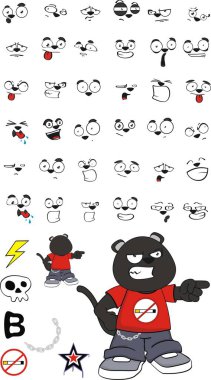 kızgın Panter çocuk çizgi film ifadeler kümesi