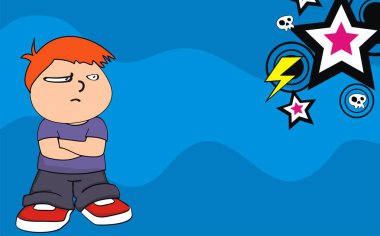 inanmaz küçük çocuk çizgi film ifade arka plan