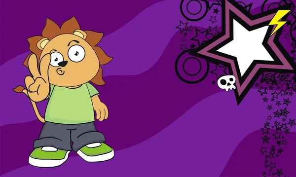 komik aslan çocuk çizgi film ifade arka plan