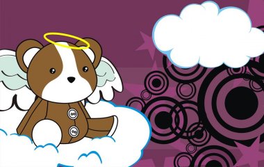 şirin kanatlı melek melek hamster arka plan