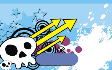 Kafatası renkli background2