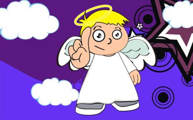 Sevimli melek çocuk melek expression1