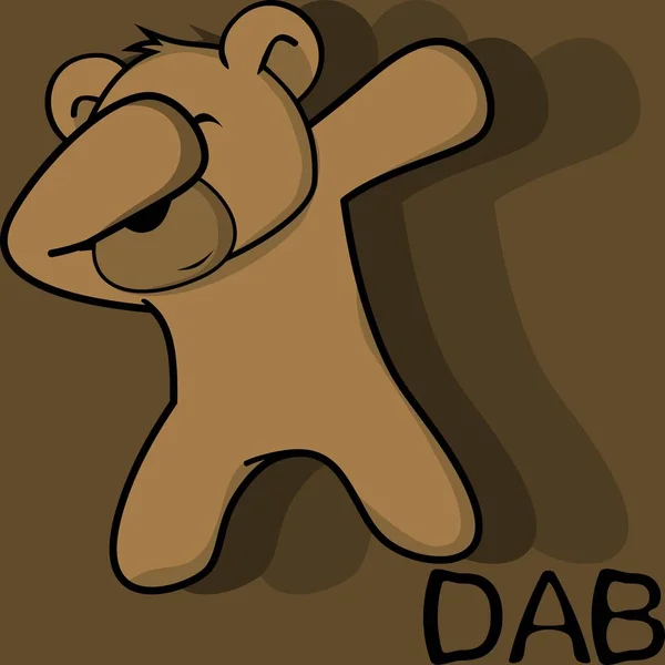 편집을 형식에 Dabbing 만화를 — 스톡 벡터