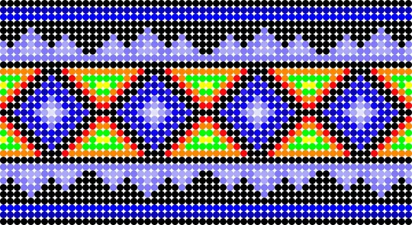 Meksika huichol sanat arka planı vektör biçiminde