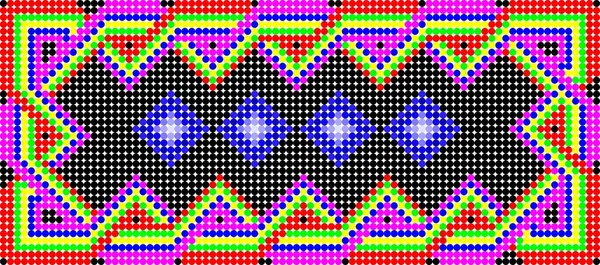 矢量格式的墨西哥胡乔尔艺术背景 图库矢量图片