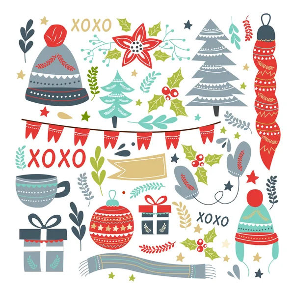 Renkli Noel öğeleri