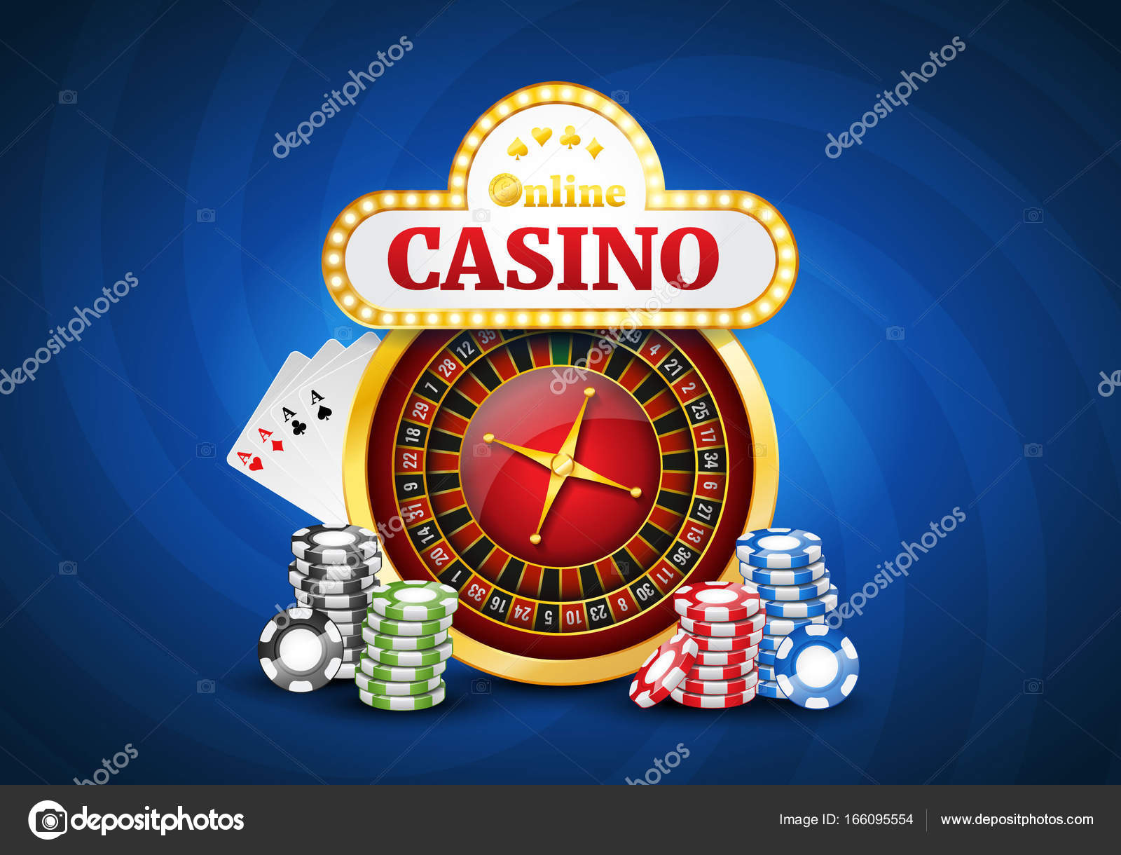 Fundo Casino Com Cartão Jogo Ouro Dados Ouro imagem vetorial de