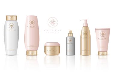 Gerçekçi Kozmetik Şişeler 